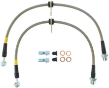 Charger l&#39;image dans la galerie, StopTech 02-12 Toyota Camry Coupe/Sedan / 04-08 Solara Front Stainless Steel Brake Lines
