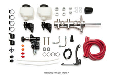 गैलरी व्यूवर में इमेज लोड करें, Wilwood Tandem Remote M/C Kit w L/H Brkt &amp; Prop Valve - 7/8in Bore Ball Burnished-W/Pushrod