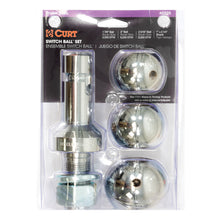 Carica l&#39;immagine nel visualizzatore di Gallery, Curt Switch Ball Trailer Ball Set (1-7/8in 2in &amp; 2-5/16in Balls 1in x 2-1/4in Shank)