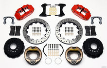 Carica l&#39;immagine nel visualizzatore di Gallery, Wilwood Narrow Superlite 4R Rear P-Brk Kit 12.88in Drill Red Big Ford New Style