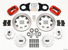 गैलरी व्यूवर में इमेज लोड करें, Wilwood Forged Dynalite Front Kit 12.19in Red 1965-1969 Mustang Disc &amp; Drum Spindle