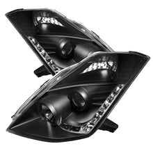 Laden Sie das Bild in den Galerie-Viewer, Spyder Nissan 350Z 06-08 Projector Headlights Xenon/HID Model- DRL Blk PRO-YD-N350Z06-HID-DRL-BK