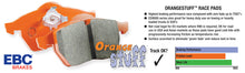 Carica l&#39;immagine nel visualizzatore di Gallery, EBC Brakes Orangestuff Full Race Brake Pads