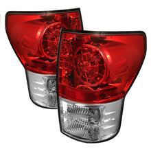Carica l&#39;immagine nel visualizzatore di Gallery, Spyder Toyota Tundra 07-13 LED Tail lights Red Clear ALT-YD-TTU07-LED-RC
