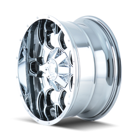 Mayhem 8015 Warrior 20x10 / 8x180 BP / -25mm Offset / 124.1mm Hub Chrome Wheel