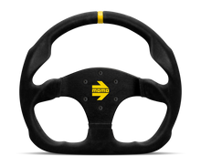 Carica l&#39;immagine nel visualizzatore di Gallery, Momo MOD30 Steering Wheel 320 mm -  Black Suede/Black Spokes/1 Stripe