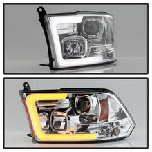 Carica l&#39;immagine nel visualizzatore di Gallery, Spyder 09-16 Dodge Ram 1500 Ver 2 Proj Headlight - Light Bar Turn Signal - Chro - PRO-YD-DR09V2-SB-C
