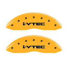 Carica l&#39;immagine nel visualizzatore di Gallery, MGP 4 Caliper Covers Engraved Front &amp; Rear i-Vtec Yellow finish black ch