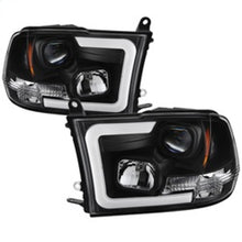 Charger l&#39;image dans la galerie, Spyder 09-16 Dodge Ram 1500 Version 2 Headlights Light Bar DRL Black PRO-YD-DR09V2-LBDRL-BK