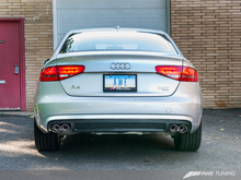 Load image into Gallery viewer, AWE Tuning Audi B8 A4 Touring Edition Exhaust - Quad Tip Polished Silver Tips