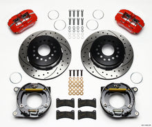 Laden Sie das Bild in den Galerie-Viewer, Wilwood Dynapro Low-Profile 11.00in P-Brake Kit Drill-Red 55-57 Chevy 2.34in Offset