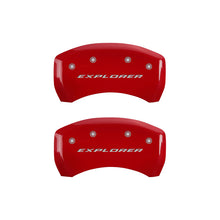Cargar imagen en el visor de la galería, MGP 4 Caliper Covers Engraved Front &amp; Rear Explorer Yellow finish black ch