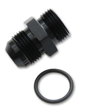 Carica l&#39;immagine nel visualizzatore di Gallery, Vibrant -3AN Male Flare to -4 ORB Male Straight Adapter w/O-Ring - Anodized Black