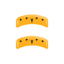 Charger l&#39;image dans la galerie, MGP 4 Caliper Covers Engraved Front Pontiac Rear Arrow Yellow Finish Blk Char 1997 Pontiac Firebird