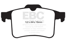 Carica l&#39;immagine nel visualizzatore di Gallery, EBC 10-15 Jaguar XF 5.0 Supercharged (470) Redstuff Rear Brake Pads