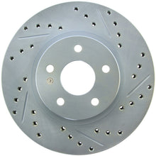 Laden Sie das Bild in den Galerie-Viewer, StopTech Select Sport 13-15 Subaru BRZ Slotted / Drilled Left Front Rotor