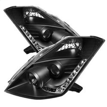 Laden Sie das Bild in den Galerie-Viewer, Spyder Nissan 350Z 06-08 Projector Headlights Xenon/HID Model- DRL Blk PRO-YD-N350Z06-HID-DRL-BK