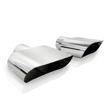 Cargar imagen en el visor de la galería, Stainless Works Wide Oval C4 Corvette 2-1/2in Inlet Tips (priced per pair)