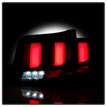 Charger l&#39;image dans la galerie, Spyder 10-12 Ford Mustang Light Bar Seq Turn Signal LED Tail Lights - Smoke ALT-YD-FM10-LED-SM