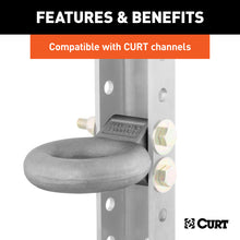 Load image into Gallery viewer, Curt Channel-Style Lunette Eye (12000lbs 3in I.D. Raw)
