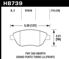 गैलरी व्यूवर में इमेज लोड करें, Hawk 2013 Fiat 500 Abarth Front HPS 5.0 Street Brake Pads