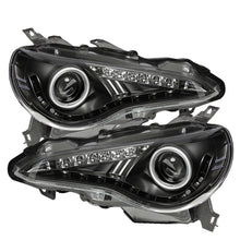 Laden Sie das Bild in den Galerie-Viewer, Spyder Scion FRS 12-14 Projector Headlights DRL LED Black PRO-YD-SFRS12-BK