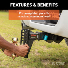 Load image into Gallery viewer, Curt 5/8in Hitch Lock (2in or 2-1/2in Receiver Right-Angle Chrome)