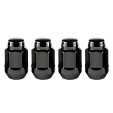 Laden Sie das Bild in den Galerie-Viewer, McGard Hex Lug Nut (Cone Seat Bulge Style) M14X1.5 / 22mm Hex / 1.635in. Length (4-Pack) - Black