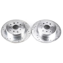 Cargar imagen en el visor de la galería, Power Stop 98-05 Lexus GS300 Rear Evolution Drilled &amp; Slotted Rotors - Pair