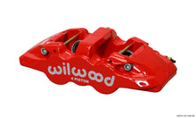 गैलरी व्यूवर में इमेज लोड करें, Wilwood Caliper-Aero4-L/H - Red 1.62/1.38in Pistons 1.25in Disc