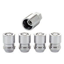 Laden Sie das Bild in den Galerie-Viewer, McGard Wheel Lock Nut Set - 4pk. (Cone Seat) M12X1.25 / 19mm &amp; 21mm Dual Hex / 1.28in. L - Chrome
