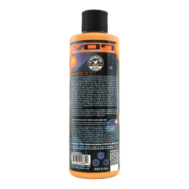 Chemical Guys Hybrid V07 Optical Select High Gloss Liquid Wax - 16oz (P6)