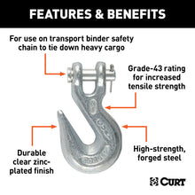 Load image into Gallery viewer, Curt 3/8in Clevis Grab Hook (5400lbs)