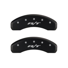 Laden Sie das Bild in den Galerie-Viewer, MGP 4 Caliper Covers Engraved Front &amp; Rear RT1-Truck Red finish silver ch