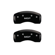 Cargar imagen en el visor de la galería, MGP 2 Caliper Covers Engraved Rear MGP Black Finish Silver Characters 2016 Ford Focus