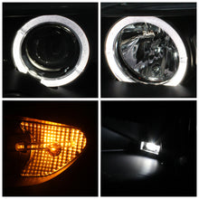 Laden Sie das Bild in den Galerie-Viewer, Spyder BMW E46 3-Series 04-06 2 DR Projector Halogen Model- LED Halo Blk PRO-YD-BMWE4604-2DR-HL-BK
