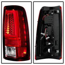 Laden Sie das Bild in den Galerie-Viewer, Spyder Chevy Silverado 1500/2500 03-06 Version 2 LED Tail Lights - Red Clear ALT-YD-CS03V2-LED-RC