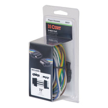 Load image into Gallery viewer, Curt 5-Way Flat Connector Plug &amp; Socket w/72in Wires (Packaged)