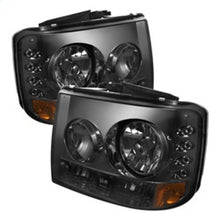 Laden Sie das Bild in den Galerie-Viewer, Spyder Chevy Silverado 1500/ 1PC W/ Bumper Lights LED Crystal Headlights Smoke HD-YD-CS99-1PC-AM-SM