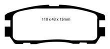 Laden Sie das Bild in den Galerie-Viewer, EBC 96-98 Acura SLX 3.2 Greenstuff Rear Brake Pads