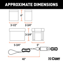 Carica l&#39;immagine nel visualizzatore di Gallery, Curt Push-to-Test Breakaway Kit w/Side-Load Battery