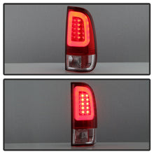 Laden Sie das Bild in den Galerie-Viewer, Spyder 08-16 Ford Super Duty F-250 V3 Light Bar LED Tail Lights - Red Clear (ALT-YD-FS07V3-LBLED-RC)