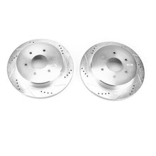 Carica l&#39;immagine nel visualizzatore di Gallery, Power Stop 17-18 Nissan Titan Rear Evolution Drilled &amp; Slotted Rotors - Pair