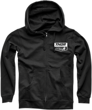 Load image into Gallery viewer, THOR Star Racing Zip-Up Fleece - Black - Small 3050-5315