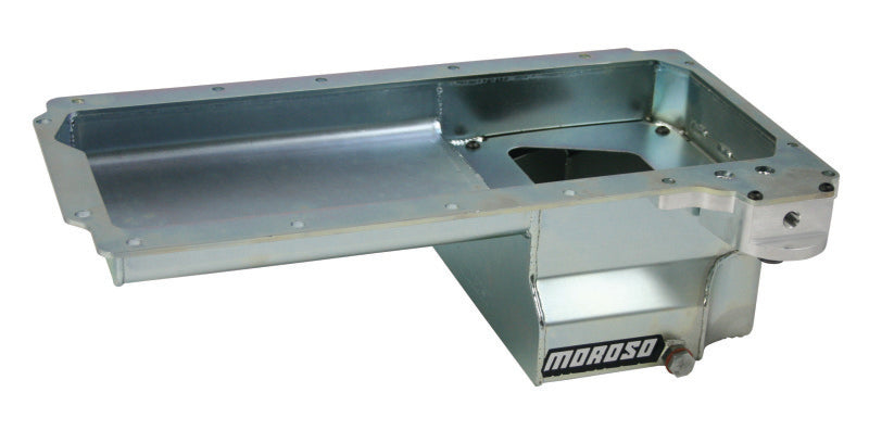Moroso GM LS Swap/Early F-Body (w/Rear Sump & Spin-On Oil Filter Adapter) Wet Sump 6in Steel Oil Pan - 2to4wheels
