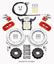 Cargar imagen en el visor de la galería, Wilwood AERO4 / MC4 Rear Kit 14.00 Red 2015-Up Mustang w/Lines &amp; Cables