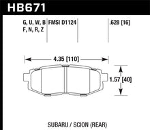 Laden Sie das Bild in den Galerie-Viewer, Hawk 2013-2014 Scion FR-S Base 2dr Coupe HPS 5.0 Rear Brake Pads
