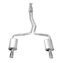 Carica l'immagine nel visualizzatore di Gallery, Stainless Works 2010-18 Ford Taurus SHO V6 2-1/2in Catback Chambered Mufflers X-Pipe