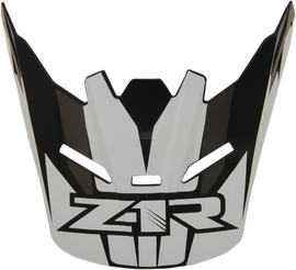 Z1R Youth Rise Visor Kit - Ascend - Matte Black/White 0133-1063