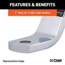 गैलरी व्यूवर में इमेज लोड करें, Curt Class 3 Ball Mount (2in Shank 7500lbs 2in Drop 7-1/2in Long Chrome)
